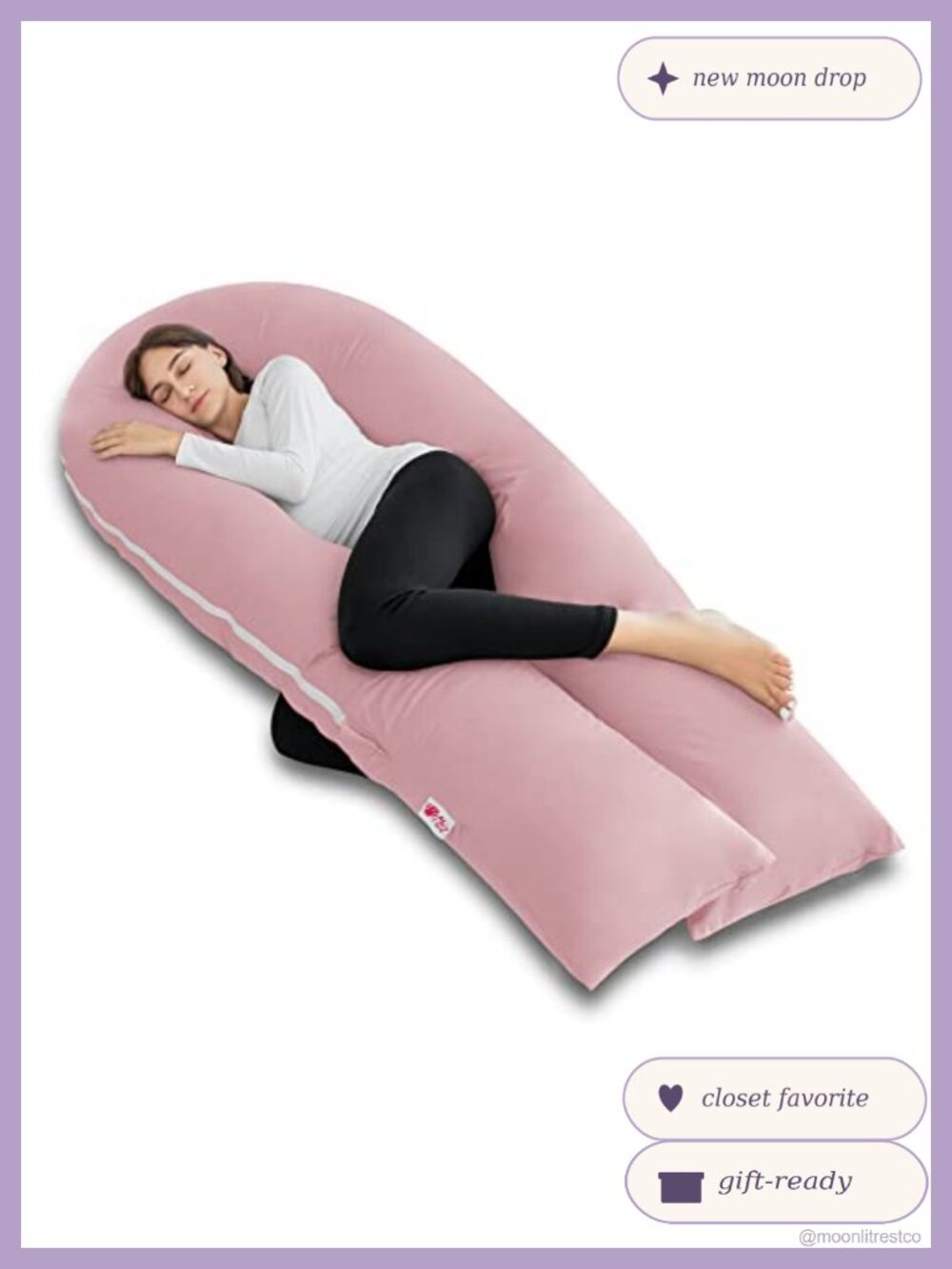 Pregnancy Pillow Cooling Silky U Shaped Full Body Maternity Pillow Washable